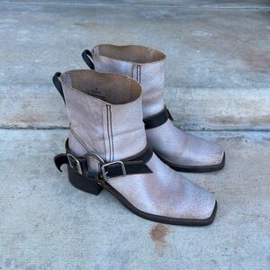 Free People Briggs Crop Rider Boot, Dusty Grey, Woman’s 9